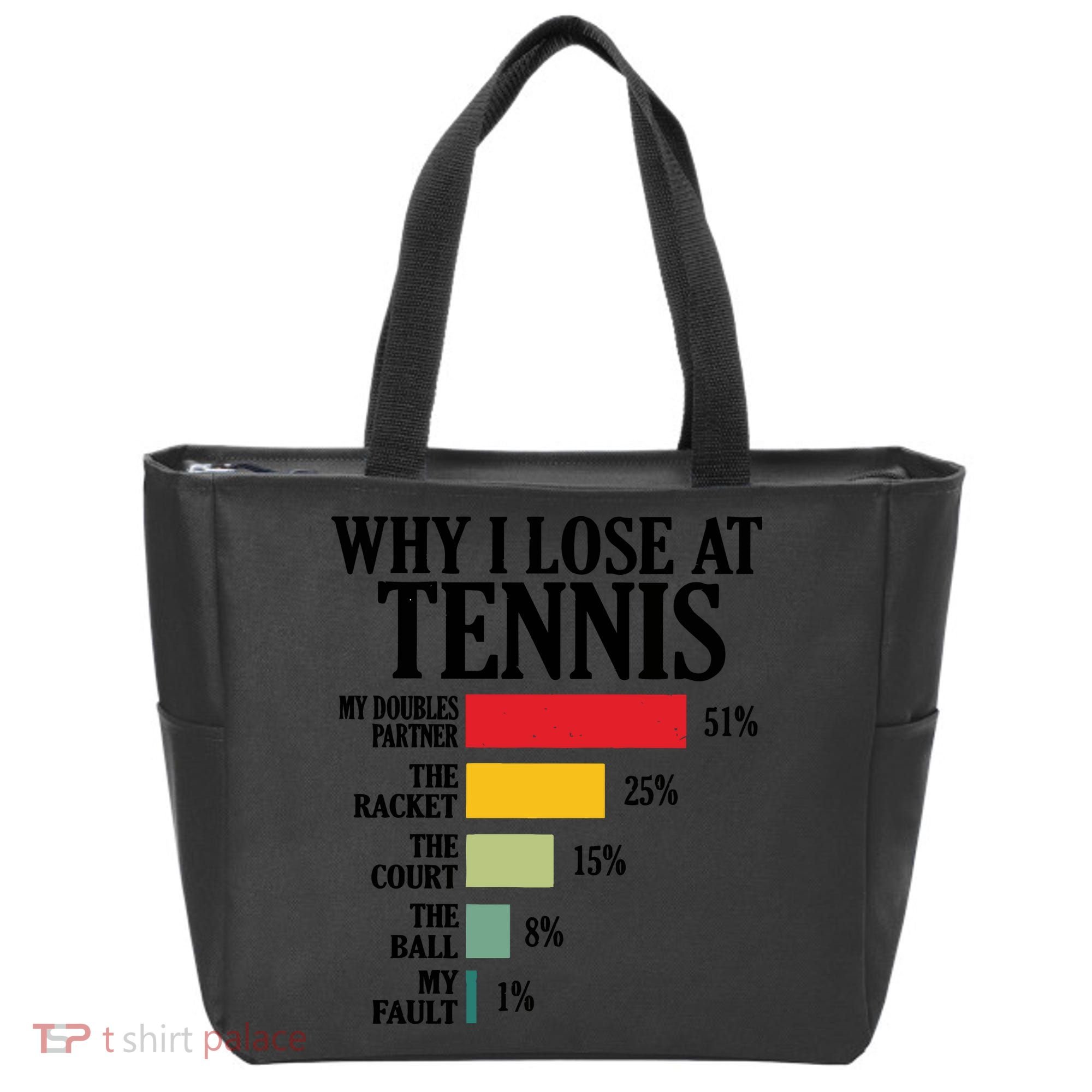 Why I Lose At Tennis Tote Bag