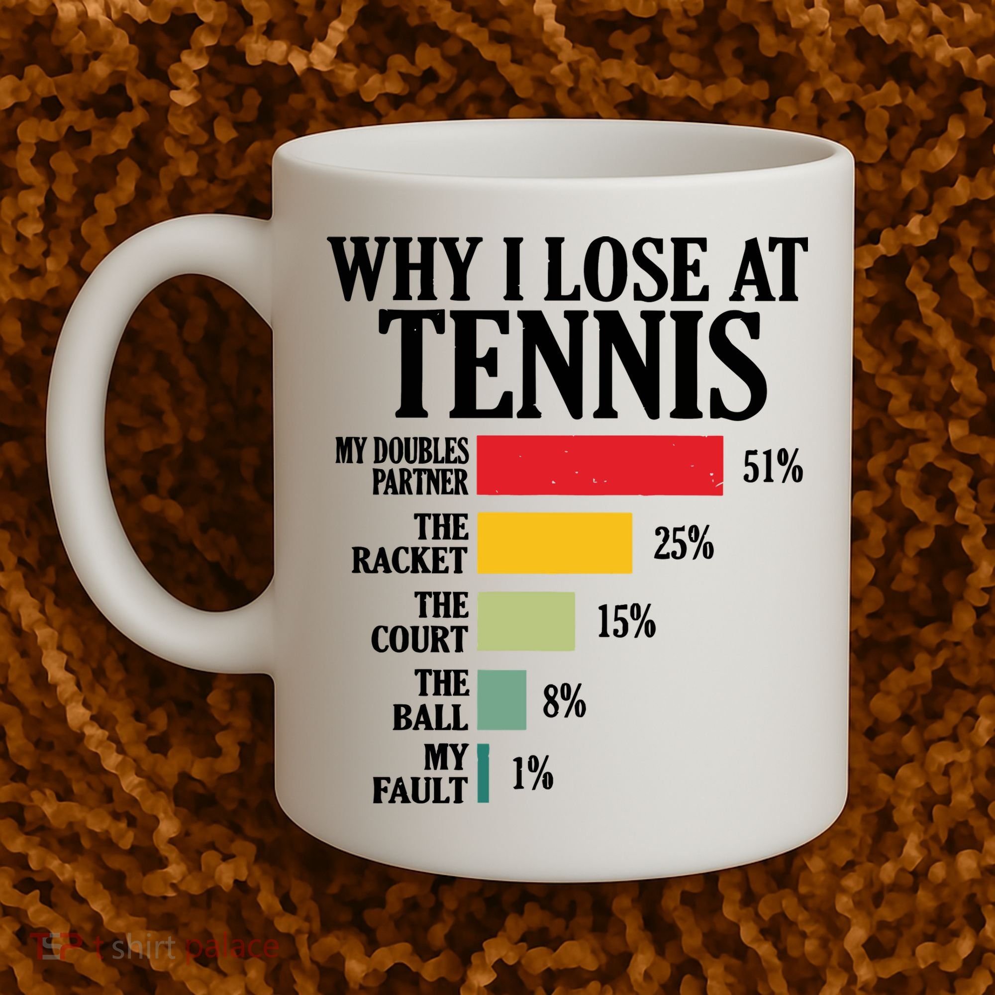 Why I Lose At Tennis Coffee Mug