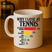 Why I Lose At Tennis Coffee Mug thumb 4