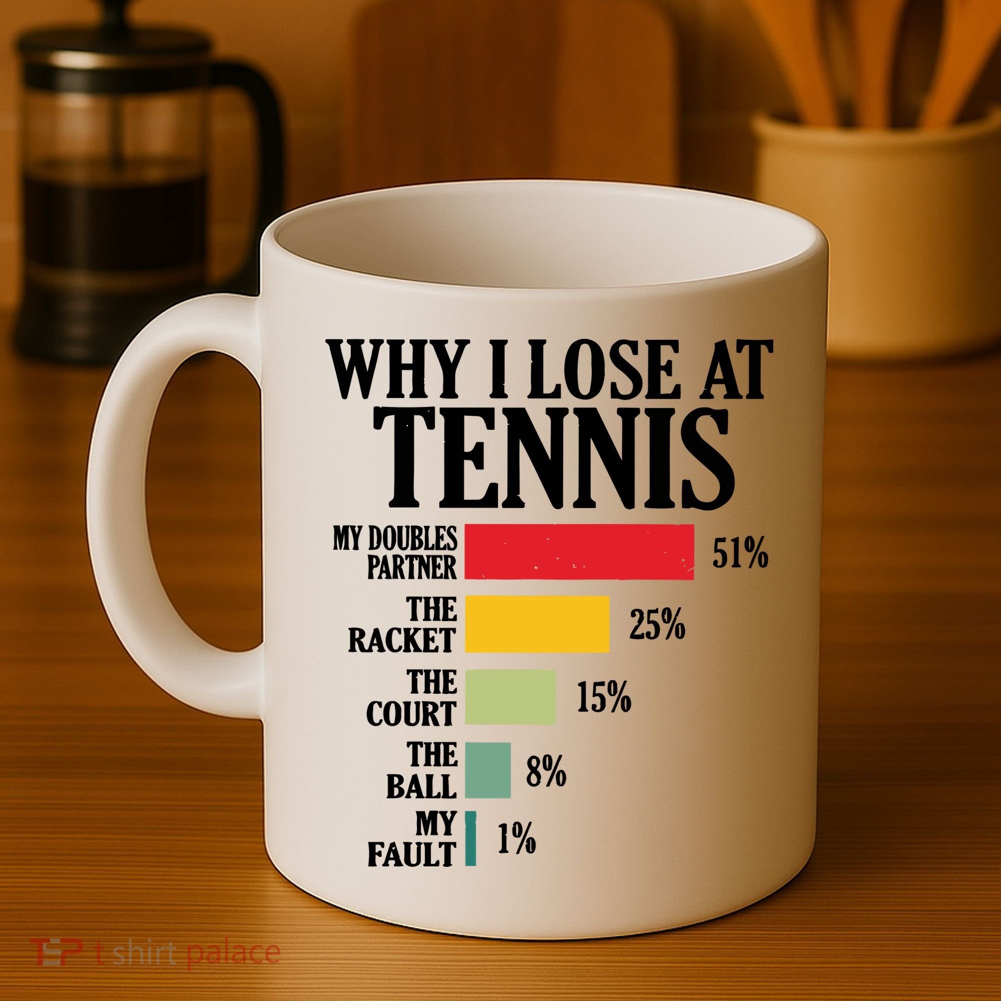 Why I Lose At Tennis Coffee Mug