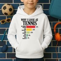 Why I Lose At Tennis Kids Hoodie thumb 2