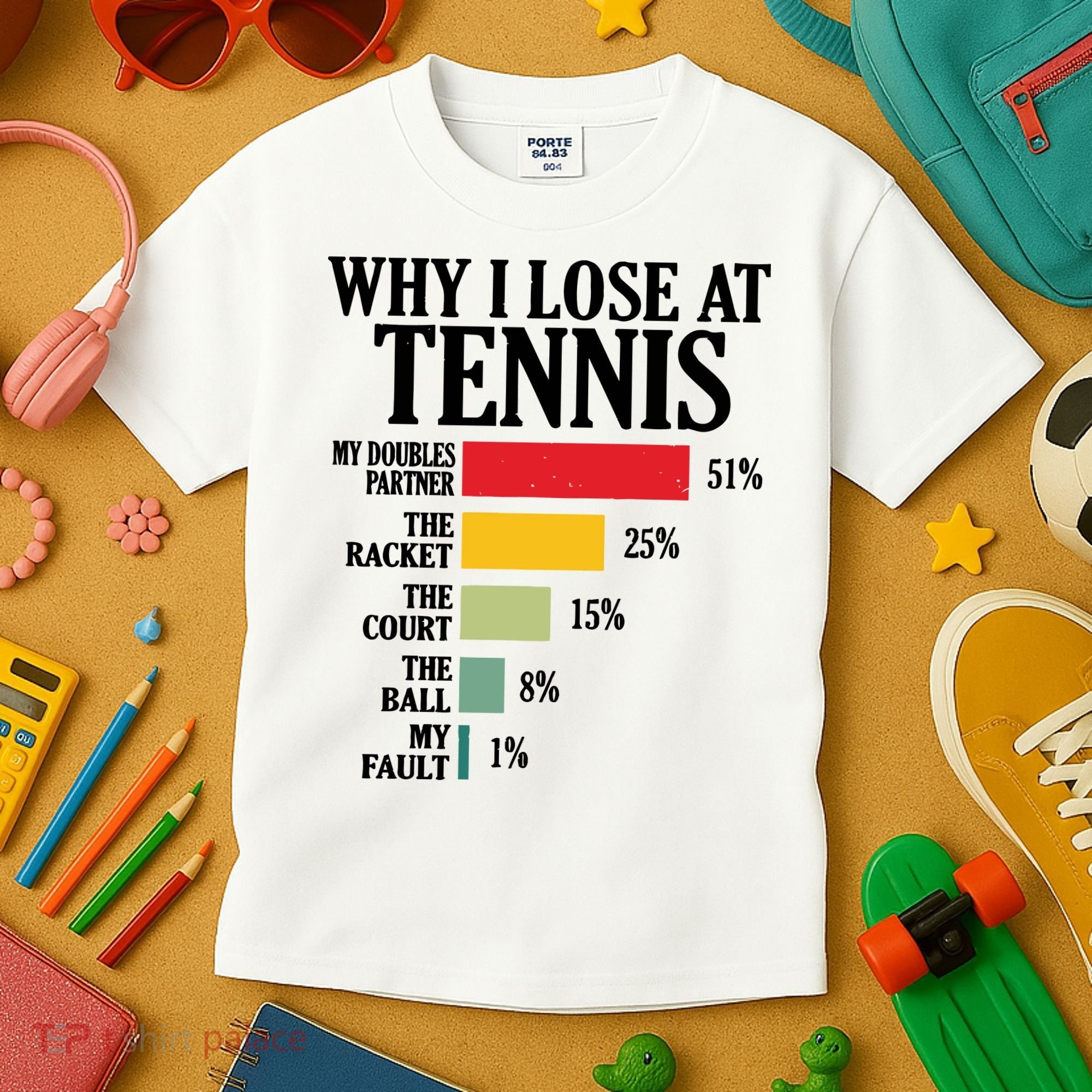 Why I Lose At Tennis Kids T-Shirt