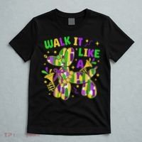 Walk It Like A Dog Happy Mardi Gras New Orleans Fat Tuesday T-Shirt thumb 5
