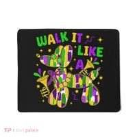 Walk It Like A Dog Happy Mardi Gras New Orleans Fat Tuesday Mousepad thumb 0