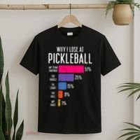 Why I Lose At Pickleball Funny Pickle Ball Women Men Kids T-Shirt thumb 2