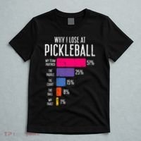 Why I Lose At Pickleball Funny Pickle Ball Women Men Kids T-Shirt thumb 5