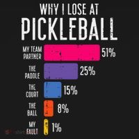Why I Lose At Pickleball Funny Pickle Ball Women Men Kids T-Shirt thumb 7