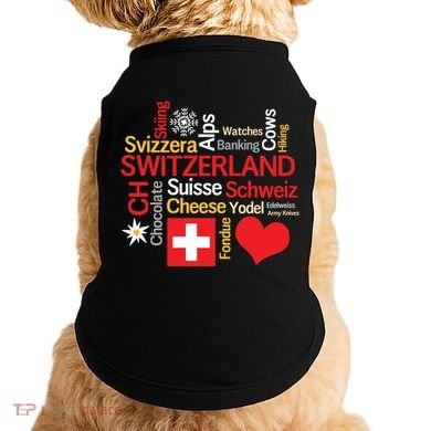 Why I Love Switzerland Cute Gift Doggie Tank