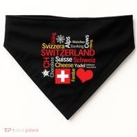 Why I Love Switzerland Cute Gift USA-Made Doggie Bandana thumb 0