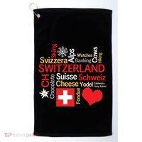 Why I Love Switzerland Cute Gift Golf Towel thumb 0