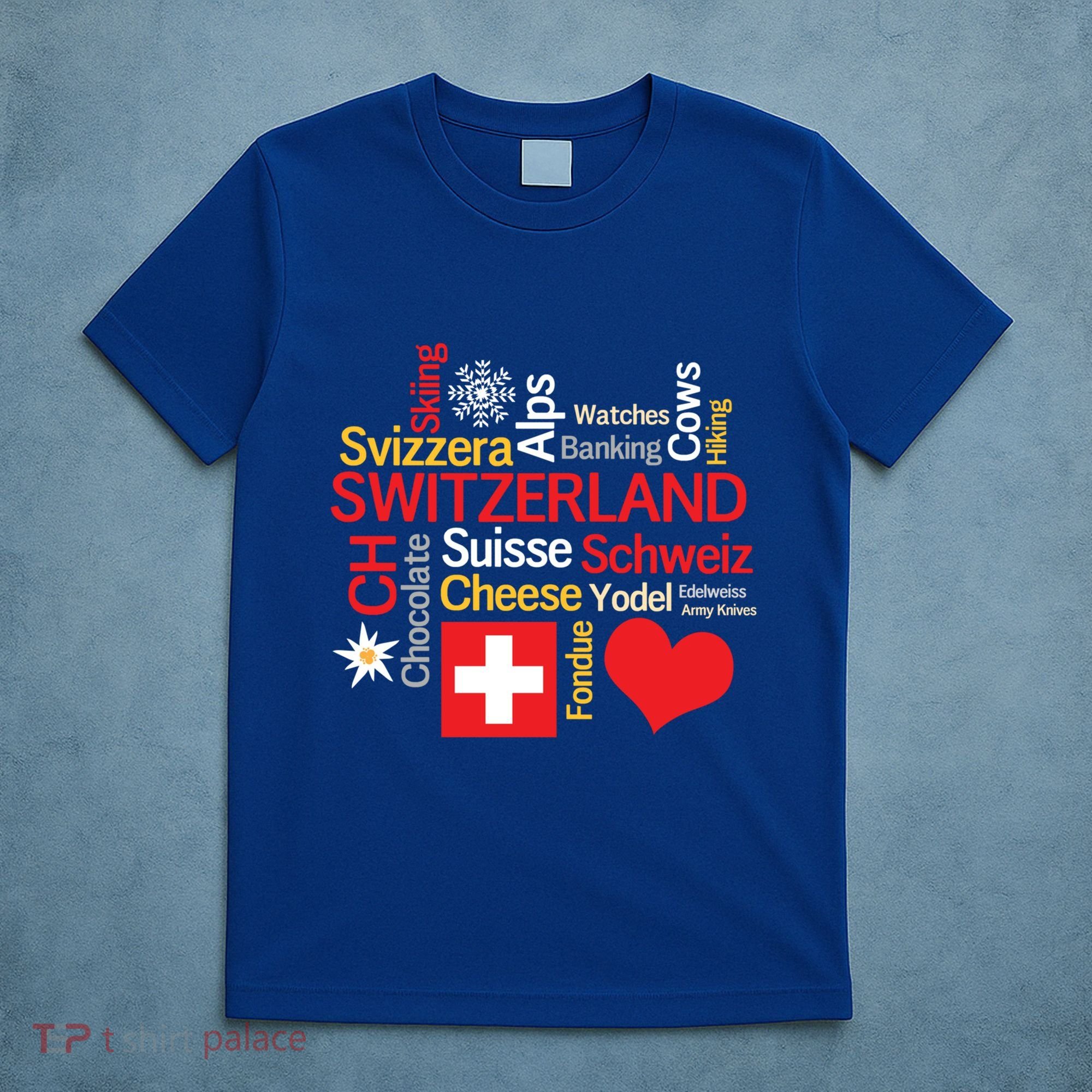 Why I Love Switzerland Cute Gift T-Shirt