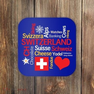 Why I Love Switzerland Cute Gift Coaster
