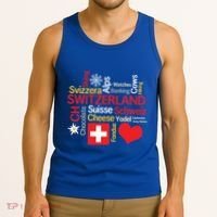 Why I Love Switzerland Cute Gift Tank Top thumb 3