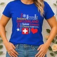 Why I Love Switzerland Cute Gift Women's T-Shirt thumb 2
