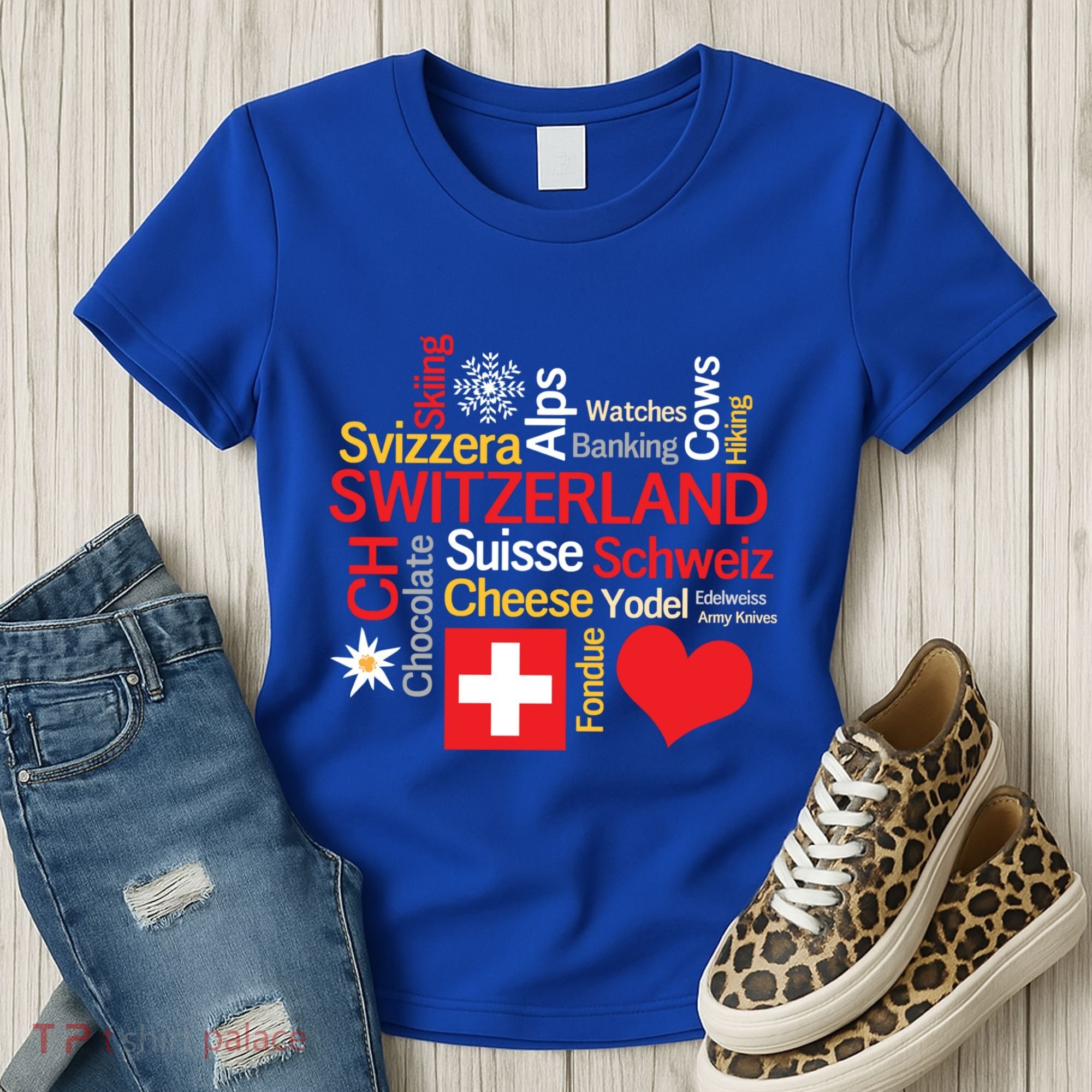 Why I Love Switzerland Cute Gift Women's T-Shirt