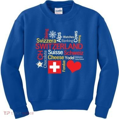 Why I Love Switzerland Cute Gift Kids Sweatshirt
