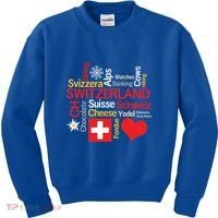Why I Love Switzerland Cute Gift Kids Sweatshirt thumb 0