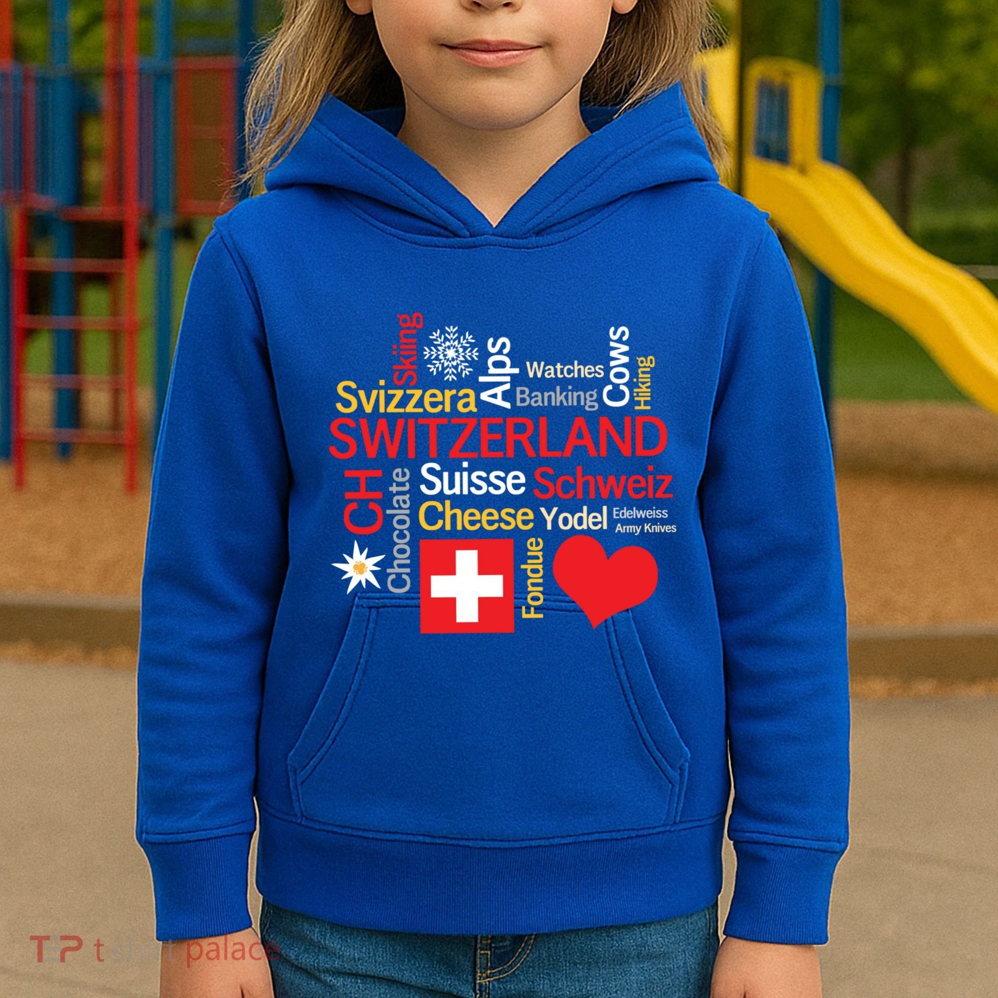 Why I Love Switzerland Cute Gift Kids Hoodie