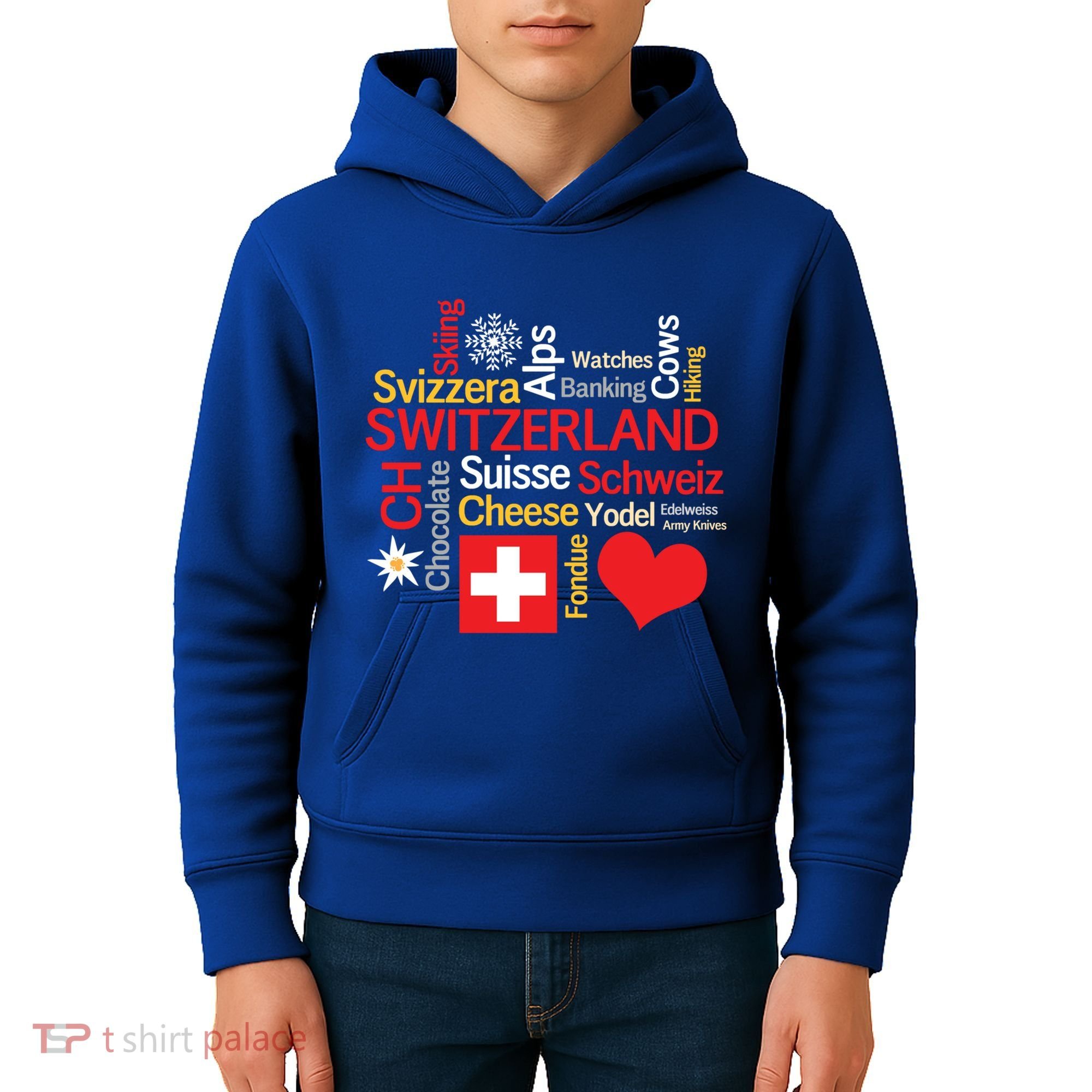 Why I Love Switzerland Cute Gift Kids Hoodie