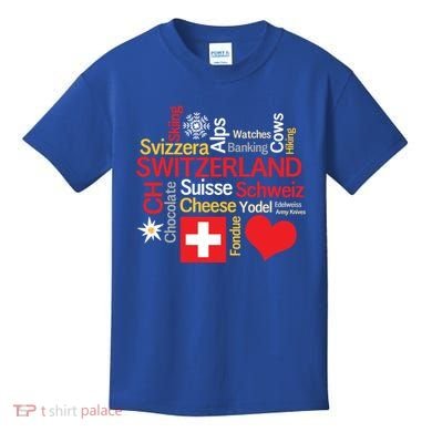 Why I Love Switzerland Cute Gift Kids T-Shirt