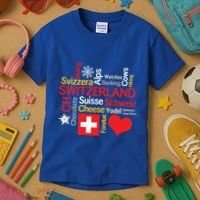 Why I Love Switzerland Cute Gift Kids T-Shirt thumb 3