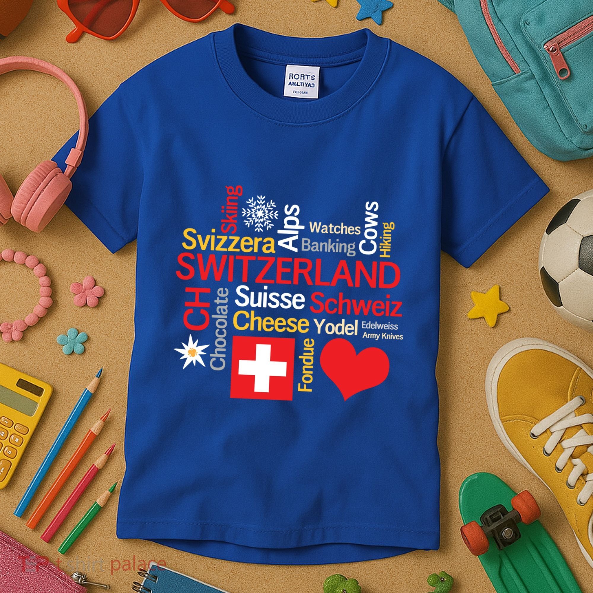 Why I Love Switzerland Cute Gift Kids T-Shirt
