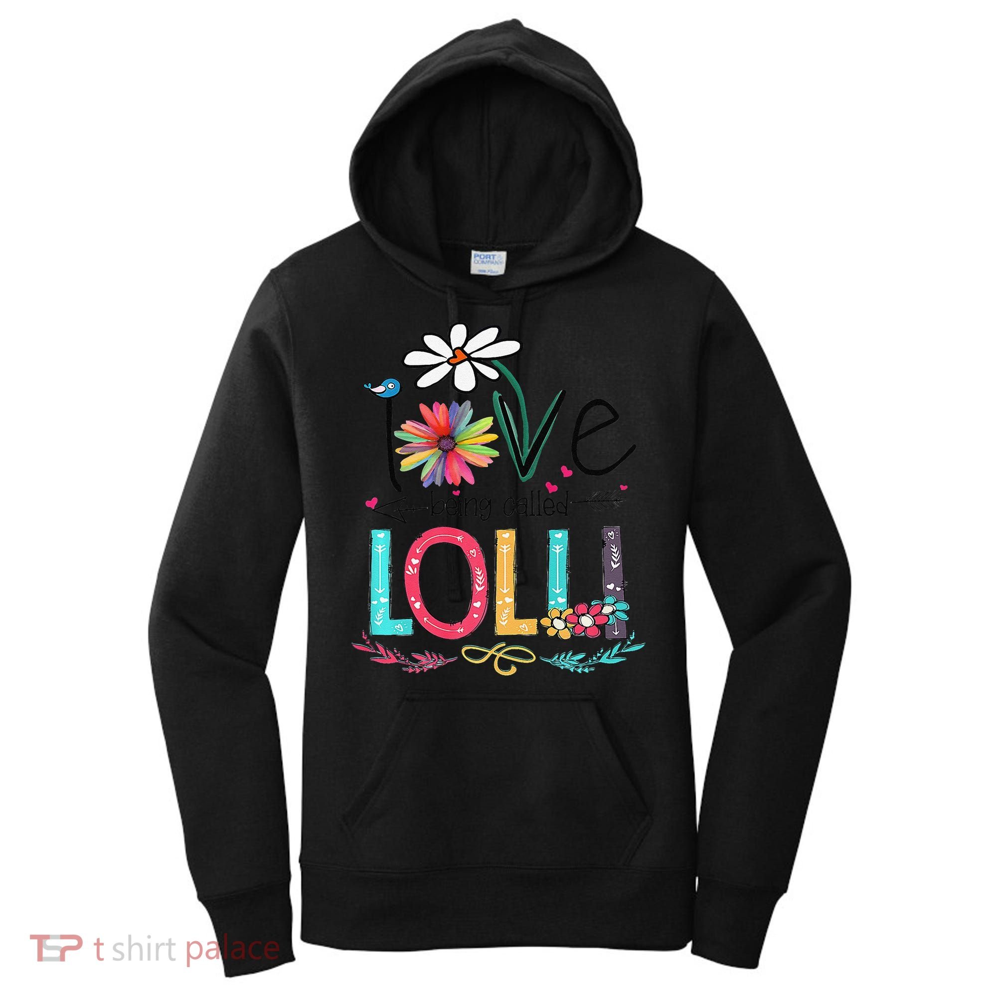 Womens I Love Being Called Lolli Sunflower Mother's Day Women's Hoodie