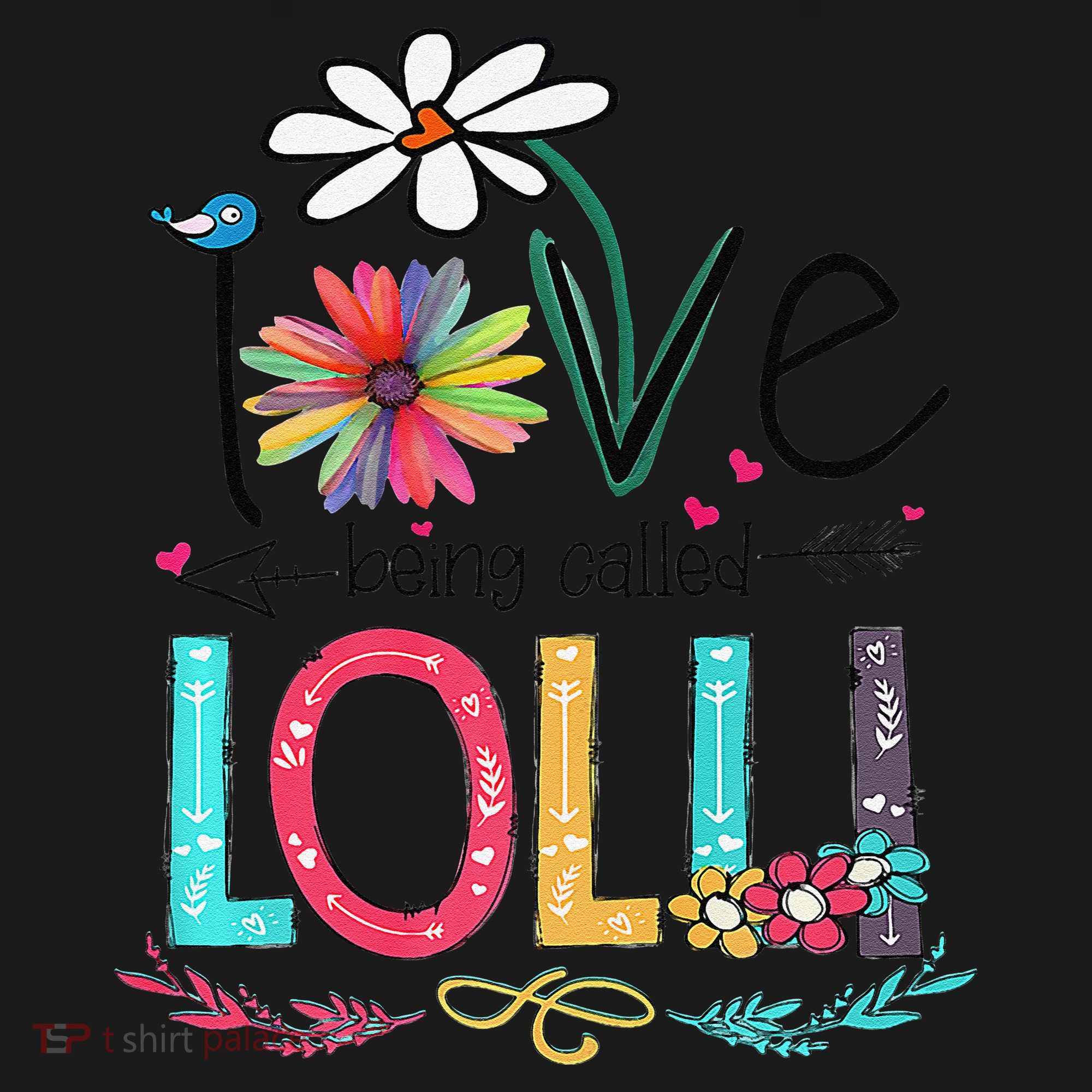 Womens I Love Being Called Lolli Sunflower Mother's Day Women's Hoodie