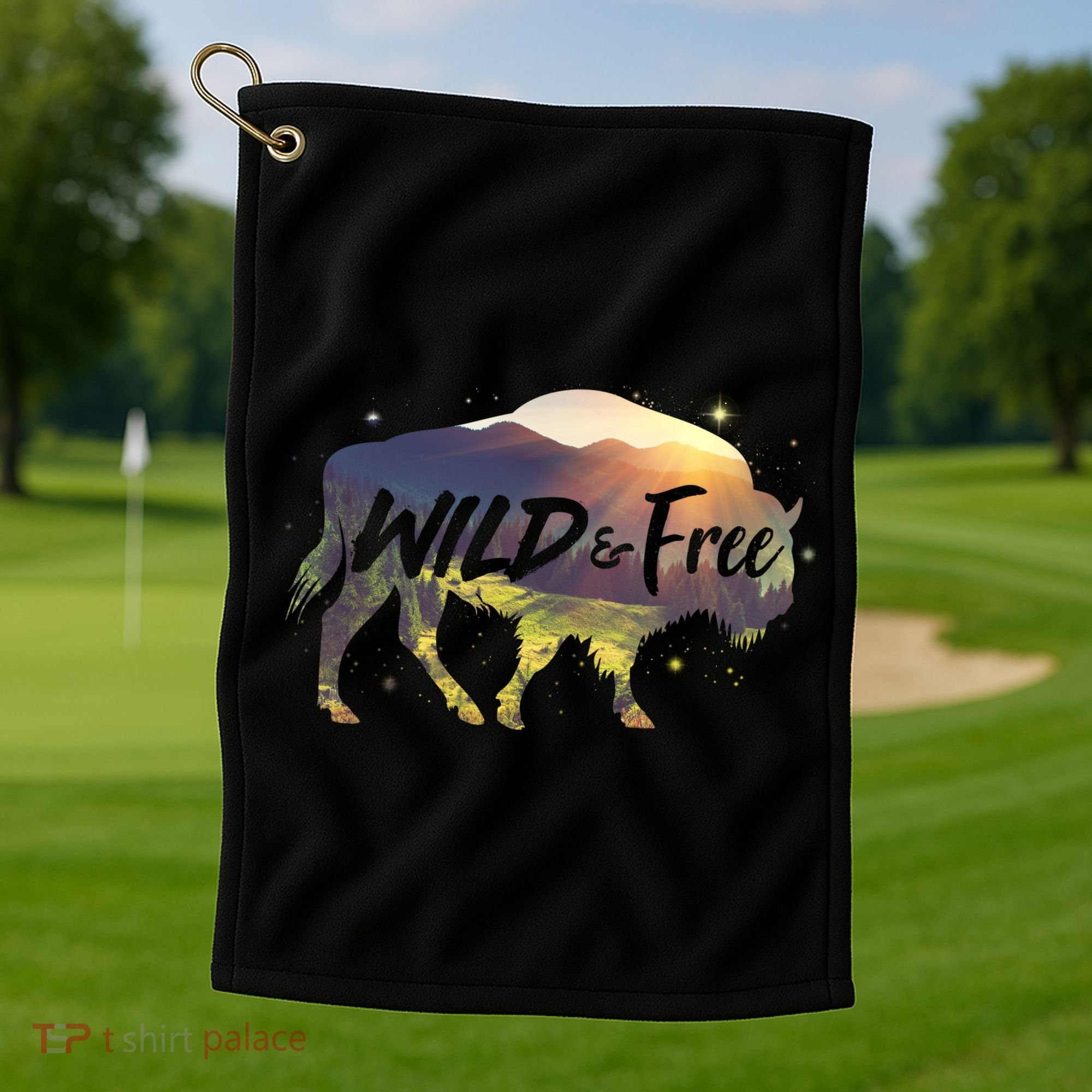 Wild And Free Golf Towel