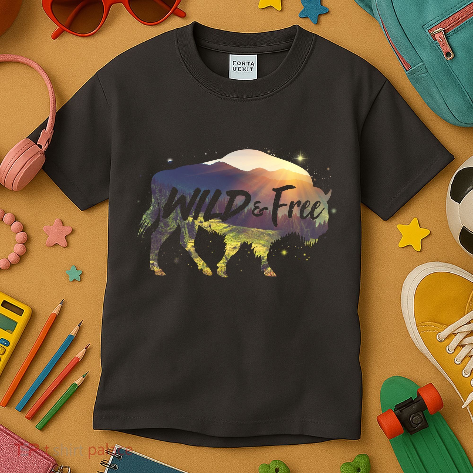 Wild And Free Kids T-Shirt