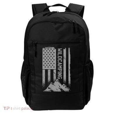 Wild Camping American Flag Mountain Backpack