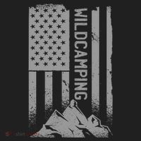 Wild Camping American Flag Mountain Beanie thumb 2