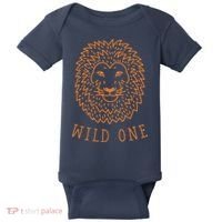 Wild One Lion Baby Bodysuit thumb 0