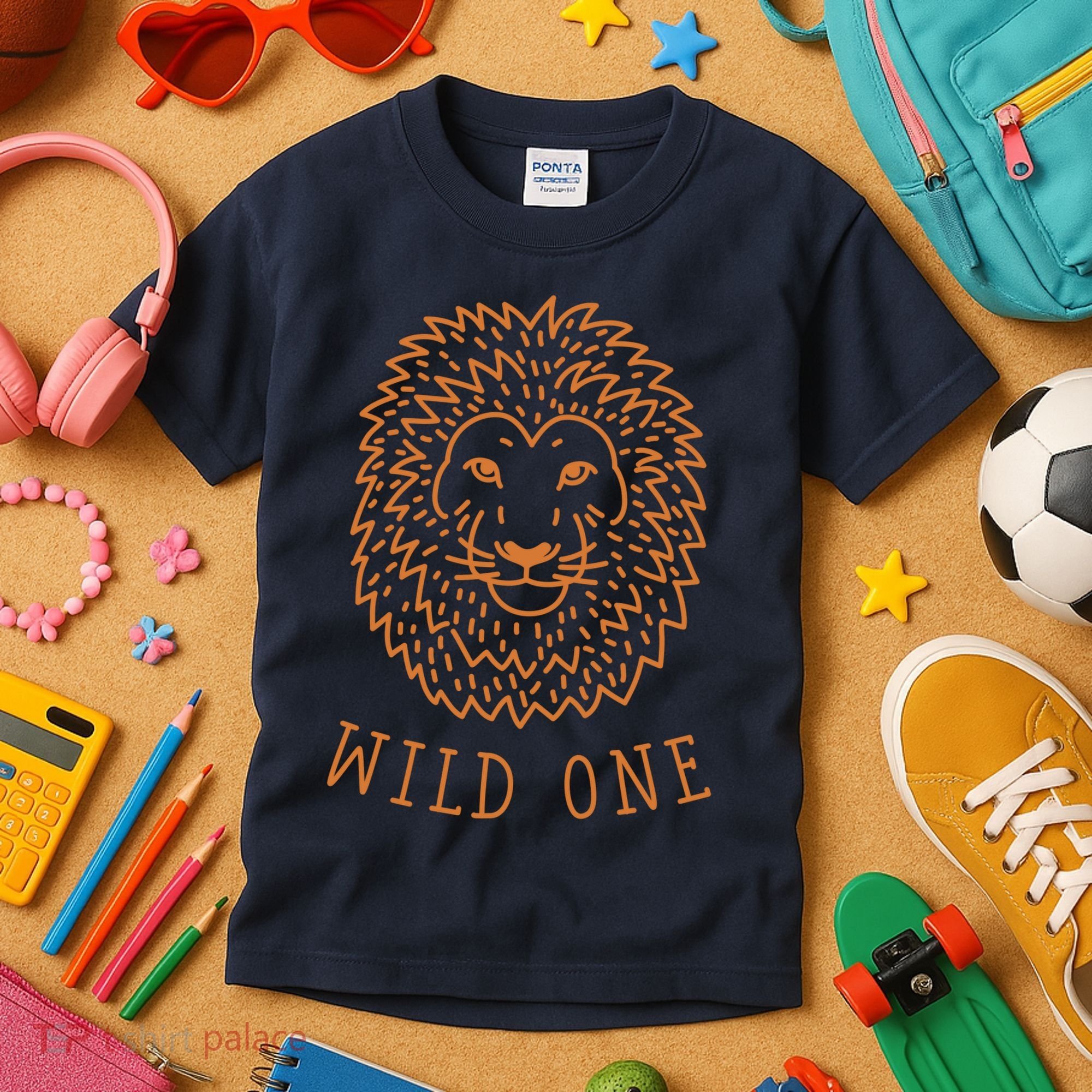 Wild One Lion Kids T-Shirt