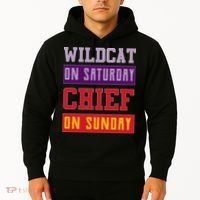 Wildcat On Saturday Chief On Sunday Hoodie thumb 2