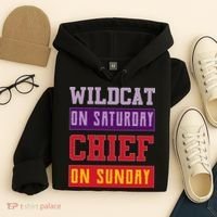 Wildcat On Saturday Chief On Sunday Hoodie thumb 4