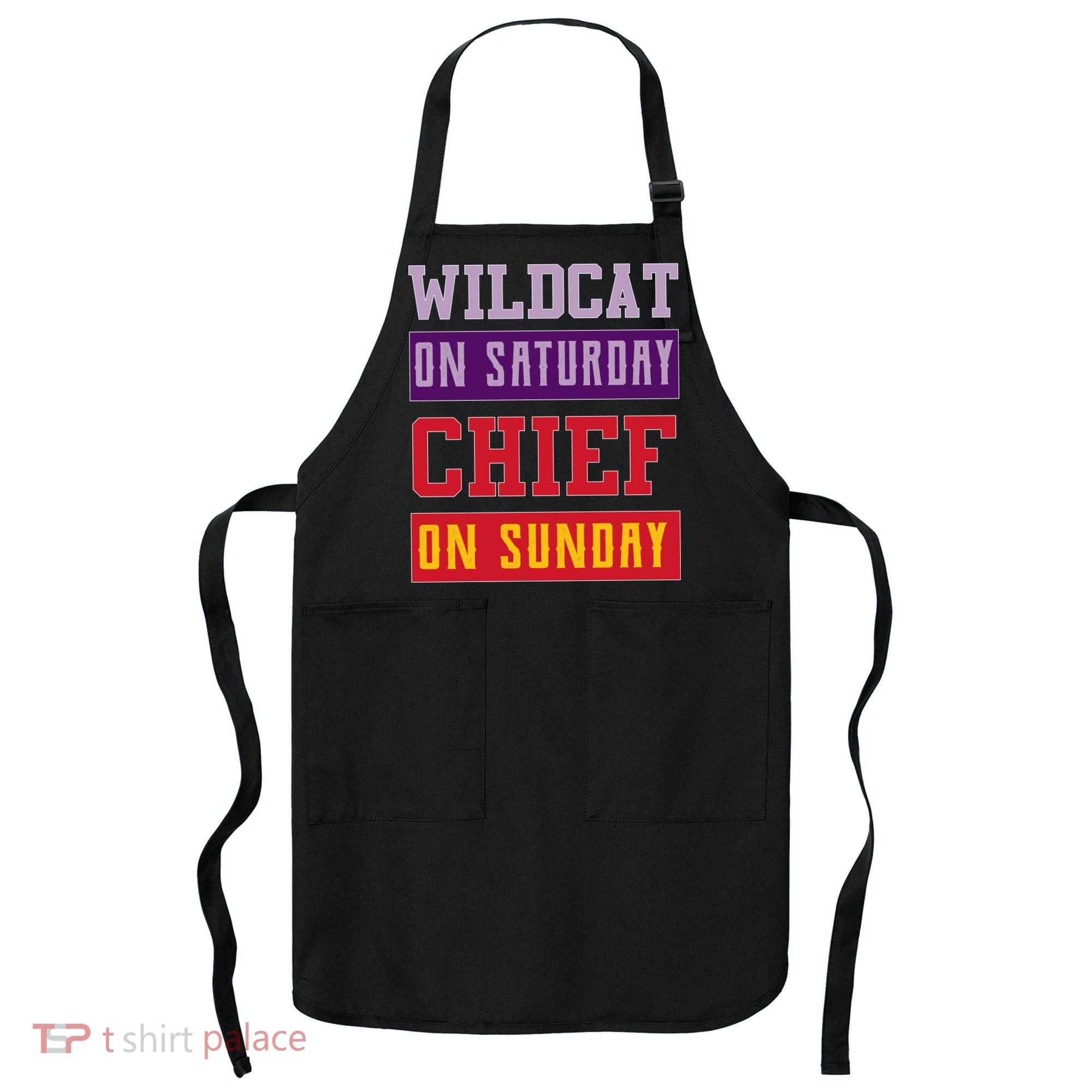 Wildcat On Saturday Chief On Sunday Apron