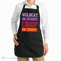 Wildcat On Saturday Chief On Sunday Apron thumb 2
