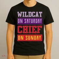 Wildcat On Saturday Chief On Sunday T-Shirt thumb 3