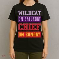 Wildcat On Saturday Chief On Sunday T-Shirt thumb 4
