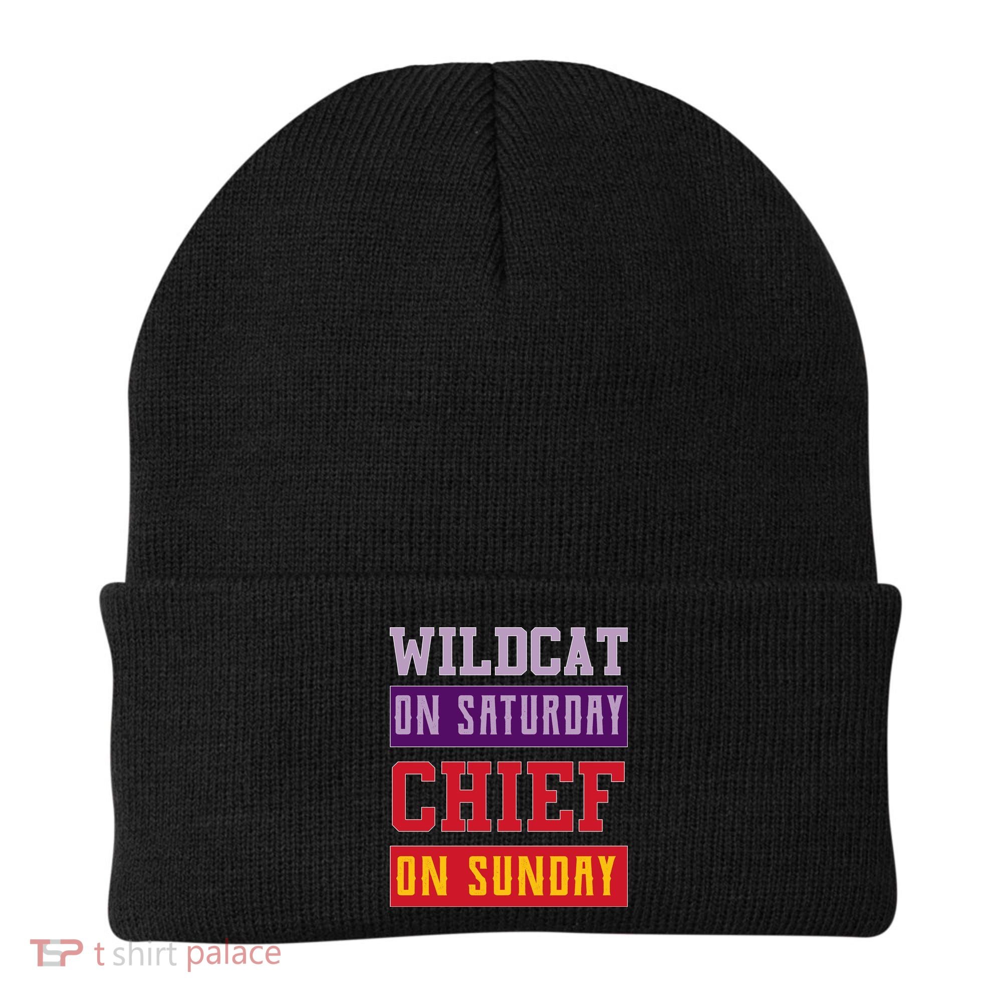 Wildcat On Saturday Chief On Sunday Beanie