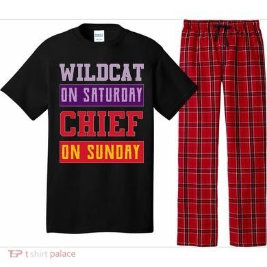 Wildcat On Saturday Chief On Sunday Pajama Set