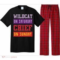 Wildcat On Saturday Chief On Sunday Pajama Set thumb 0