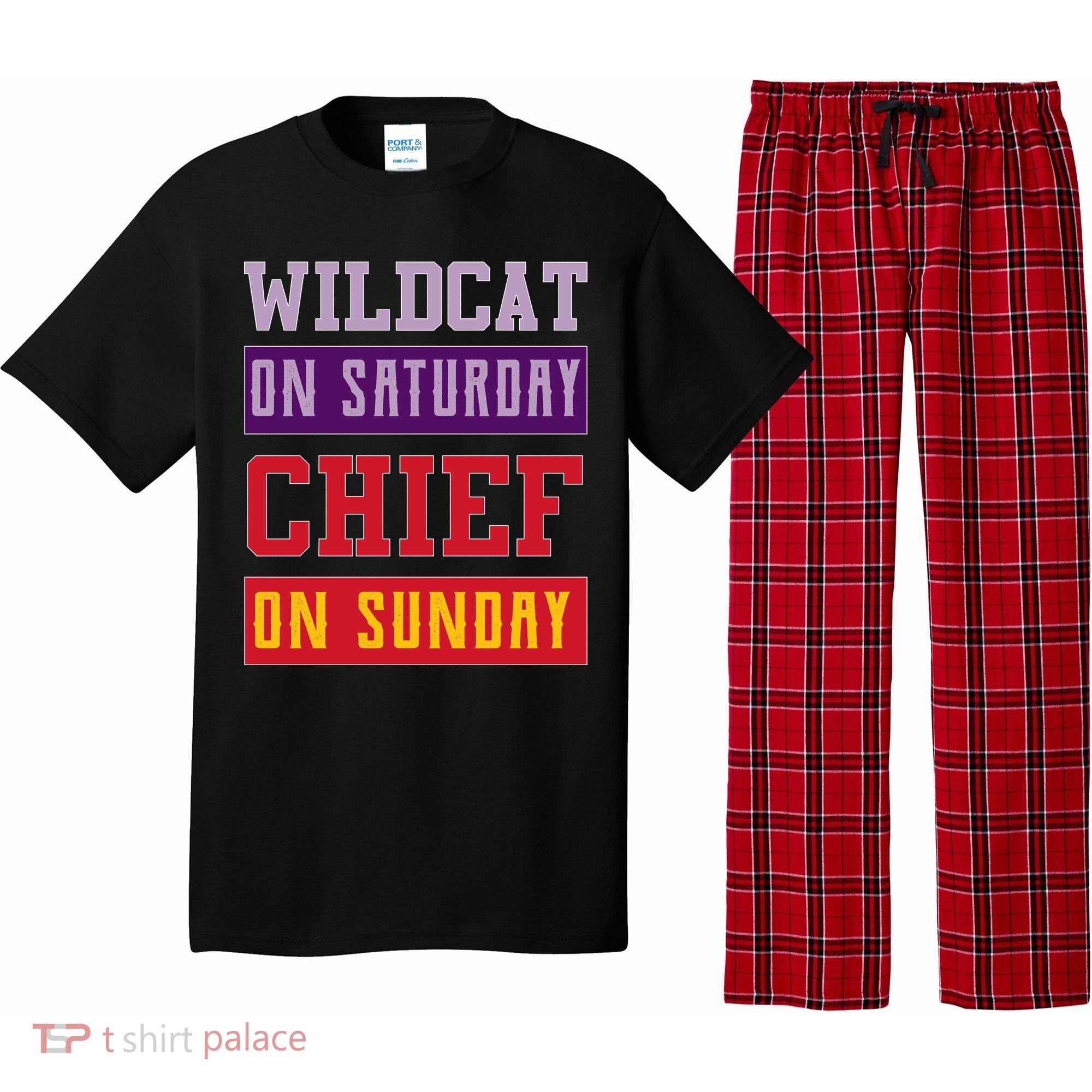 Wildcat On Saturday Chief On Sunday Pajama Set