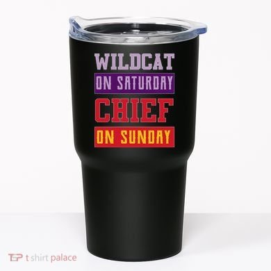 Wildcat On Saturday Chief On Sunday Tumbler