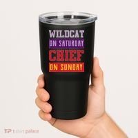 Wildcat On Saturday Chief On Sunday Tumbler thumb 2