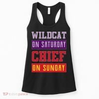 Wildcat On Saturday Chief On Sunday Women's Tank Top thumb 0