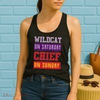 Wildcat On Saturday Chief On Sunday Women's Tank Top thumb 2