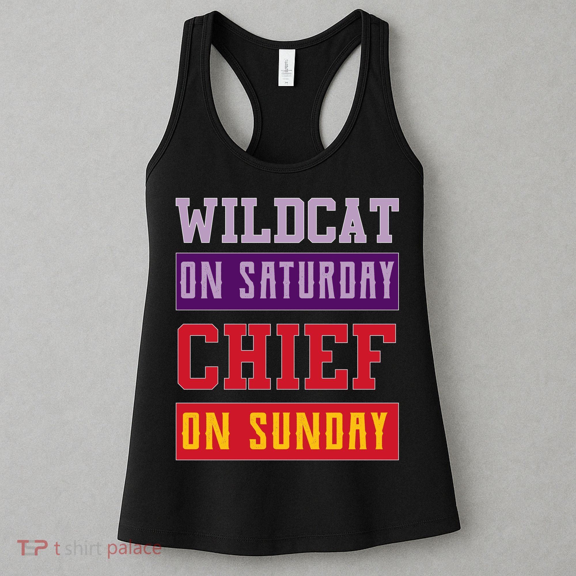 Wildcat On Saturday Chief On Sunday Women's Tank Top