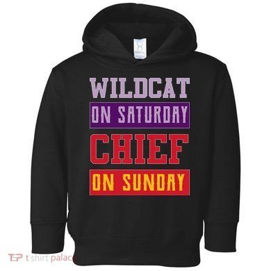 Wildcat On Saturday Chief On Sunday Toddler Hoodie